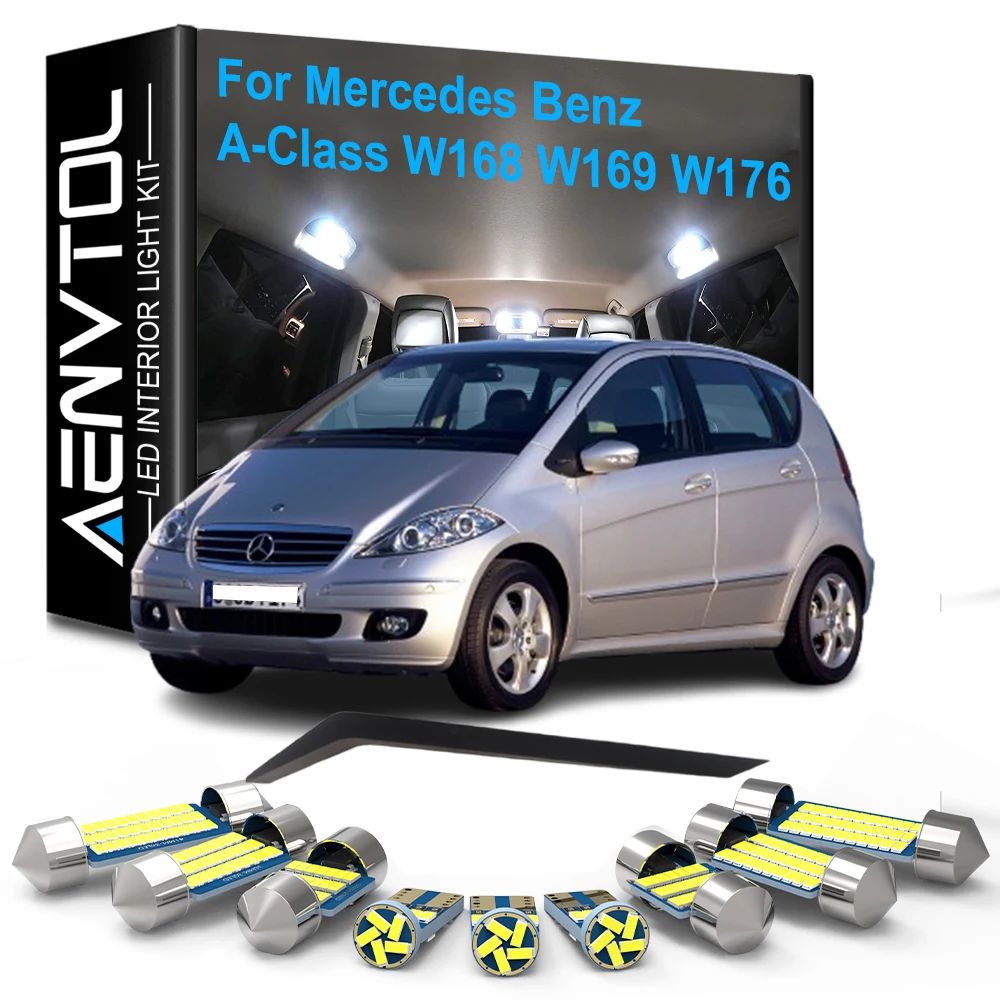 Автомобильные аксессуары, светодиодные внутренние фонари Canbus для Mercedes Benz A-Class W168 W169 W176, автомобильная карта, купольное чтение, багажник, бардачок, лампы
Автомобильные аксессуары, светодиодные внутренние фонари Canbus для Mercedes Benz A-Class W168 W169 W176, автомобильная карта, купольное чтение, багажник, бардачок, лампы