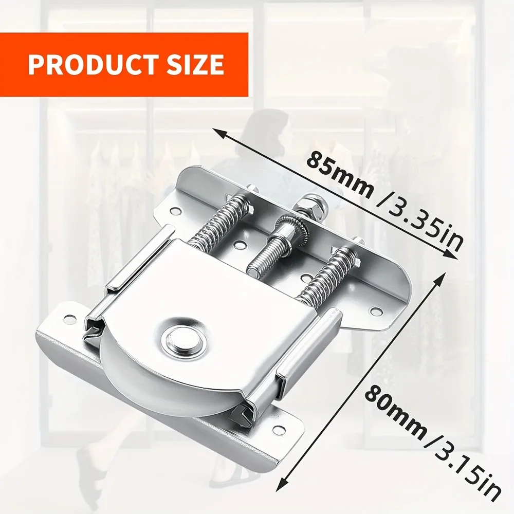 Колесики для раздвижных дверей из тяжелого металла, противоскользящие ролики для домашних шкафов-купе, бесшумная фурнитура для шкафов.
Колесики для раздвижных дверей из тяжелого металла, противоскользящие ролики для домашних шкафов-купе, бесшумная фурнитура для шкафов.