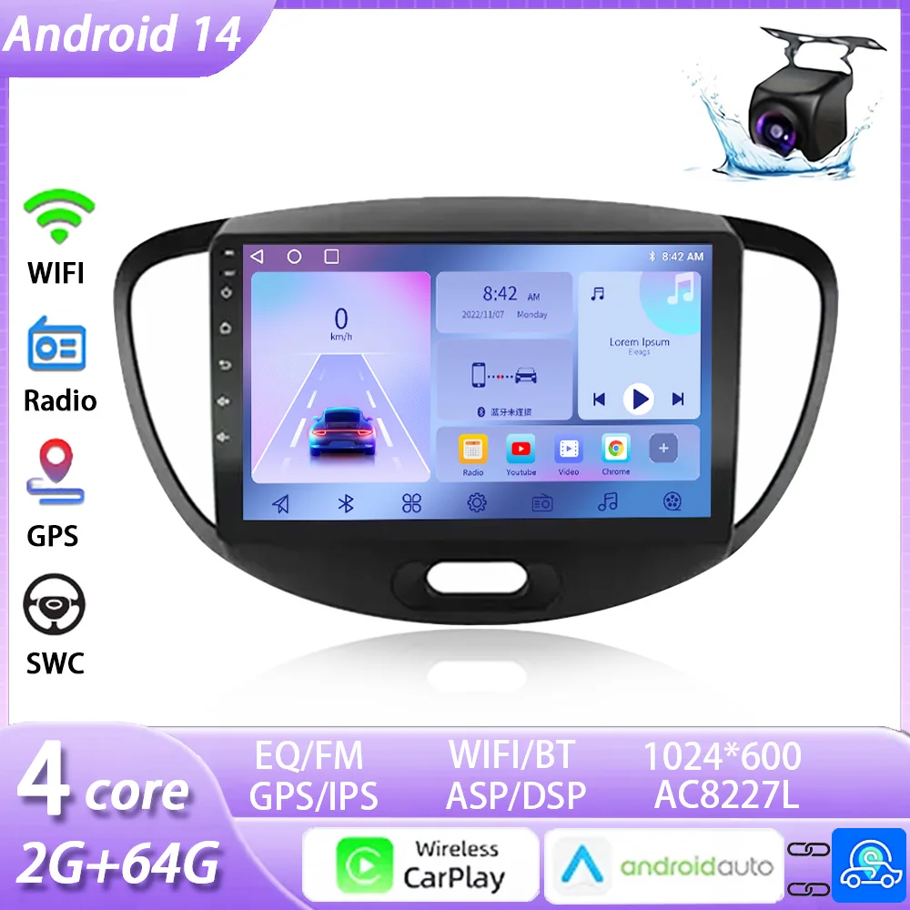 Android14 Car Radio Multimedia for Hyundai 10 2007-2013 Stereo Multimedia Player GPS Navigation 2din Carplay DSP AHD
Android14 Car Radio Multimedia for Hyundai 10 2007-2013 Stereo Multimedia Player GPS Navigation 2din Carplay DSP AHD