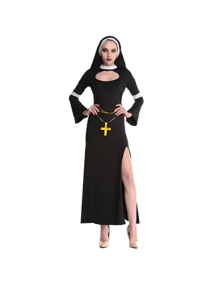 loween Nun Role-plang Costume Performance Outfit High-waisted Cotton Skirt No Brand Registered Trademark Chinese Sle
loween Nun Role-plang Costume Performance Outfit High-waisted Cotton Skirt No Brand Registered Trademark Chinese Sle