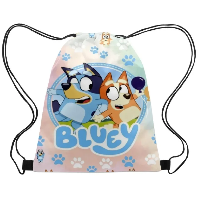 Bluey Anime Bingo Drawstring Backpack Bags Portable Storage Shoulder Drawstring Pocket Cartoon Handbag Birthday Party Gifts
Bluey Anime Bingo Drawstring Backpack Bags Portable Storage Shoulder Drawstring Pocket Cartoon Handbag Birthday Party Gifts