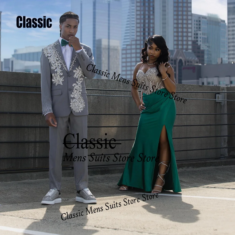 Elegant Sequin Men suit Luxury Rhinestone For Prom Groom Male Weddinng Party Sparkly Blazer 2 Pieces Set Tuxedos Slim Customized
Elegant Sequin Men suit Luxury Rhinestone For Prom Groom Male Weddinng Party Sparkly Blazer 2 Pieces Set Tuxedos Slim Customized