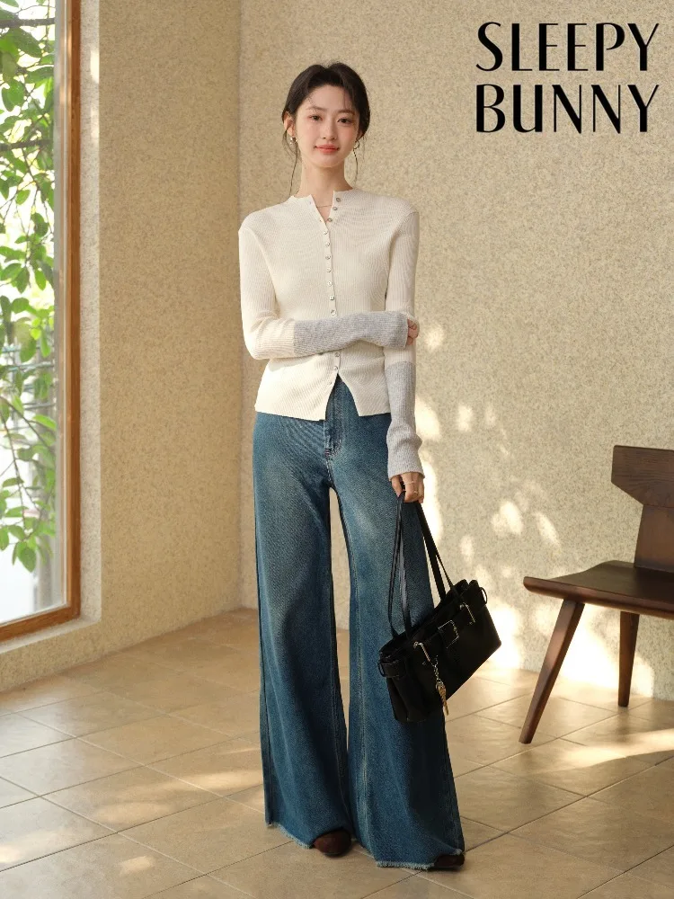 Women Color Block Cardigan Early Spring Half Turtleneck Slim Fit Button Down Soft Ribbed Knit Top Lady Cozy Casual Daily Chic
Women Color Block Cardigan Early Spring Half Turtleneck Slim Fit Button Down Soft Ribbed Knit Top Lady Cozy Casual Daily Chic