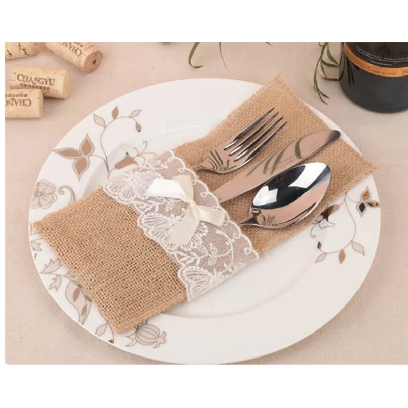50 Pack 4" x 8" Natural Burlap Utensil Holders Knifes Forks Bag Cutlery Pouch Party Bridal Shower Wedding Tableware Bags Favor
50 Pack 4" x 8" Natural Burlap Utensil Holders Knifes Forks Bag Cutlery Pouch Party Bridal Shower Wedding Tableware Bags Favor