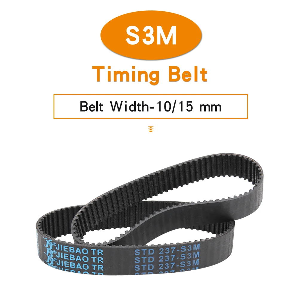 Rubber Belt S3M-213/219/222/225/228/231/234/237/240/246/249 Closed Loop Transmission Belt Teeth Pitch 3 mm For 3M Alloy Pulley
Rubber Belt S3M-213/219/222/225/228/231/234/237/240/246/249 Closed Loop Transmission Belt Teeth Pitch 3 mm For 3M Alloy Pulley