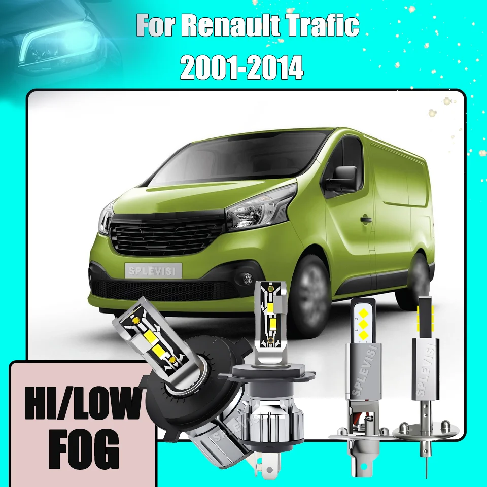 4PCS LED Headlight Foglight Upgrade set For Renault Trafic 2001 2002 2003 2004 2005 2006 2007 2008 2009 2010 2011 2012 2013 2014
4PCS LED Headlight Foglight Upgrade set For Renault Trafic 2001 2002 2003 2004 2005 2006 2007 2008 2009 2010 2011 2012 2013 2014