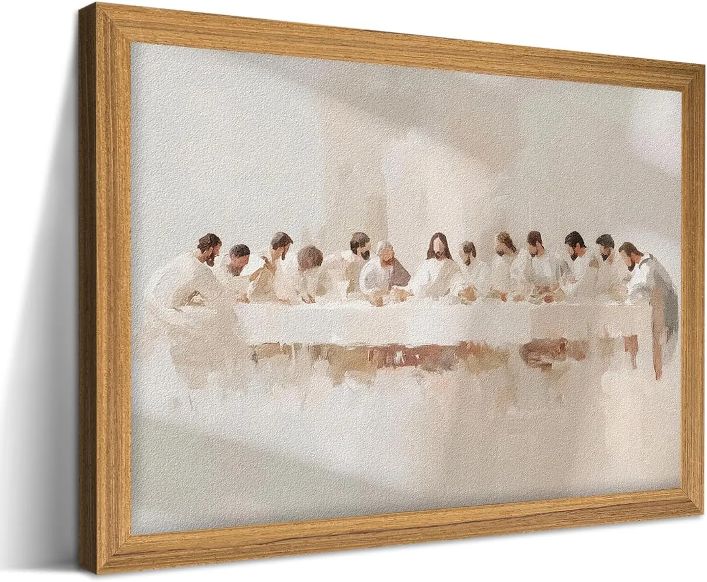 3D Textured Jesus Last Supper Wall Art, Hand Drawn Sandstone Christian Decor, Leonardo da Vinci Religious Painting, 24x36 Inch
3D Textured Jesus Last Supper Wall Art, Hand Drawn Sandstone Christian Decor, Leonardo da Vinci Religious Painting, 24x36 Inch