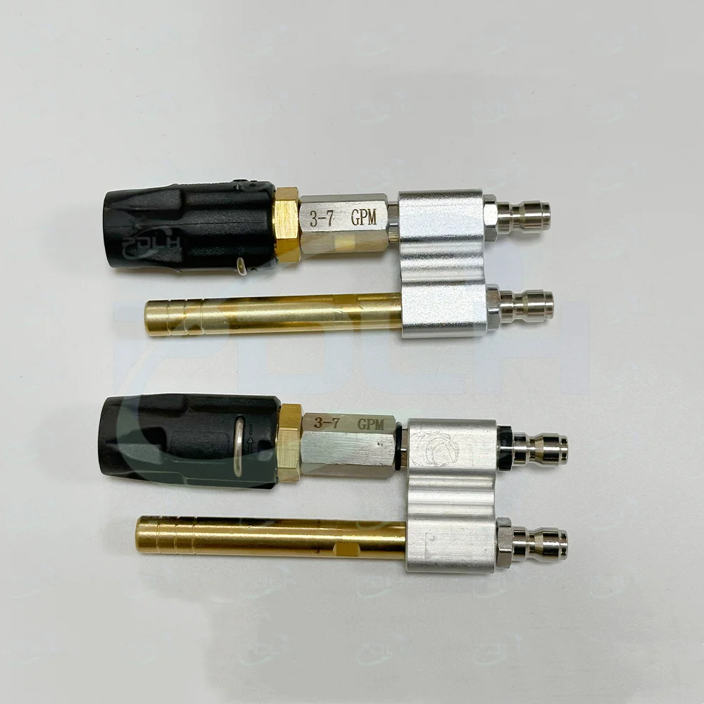 1/4 in Quick Plug Tip Twist Nozzle 4000Psi Pressure Washer Long Reach Soap Nozzle Adjustable Spray Angle 0-60° SS/Brass 2-12GPM
1/4 in Quick Plug Tip Twist Nozzle 4000Psi Pressure Washer Long Reach Soap Nozzle Adjustable Spray Angle 0-60° SS/Brass 2-12GPM