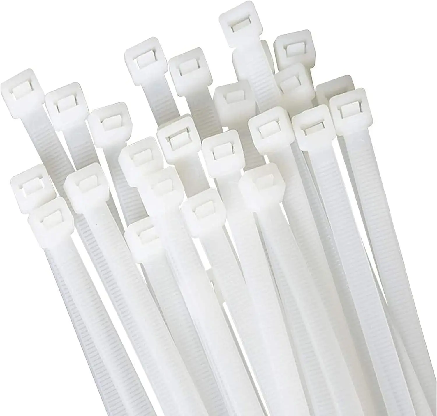 White Zip Ties 18 inch 100 Packs Heavy Duty Cable Ties with 60 lbs Tensile Strength for Indoor Outdoor Use
White Zip Ties 18 inch 100 Packs Heavy Duty Cable Ties with 60 lbs Tensile Strength for Indoor Outdoor Use