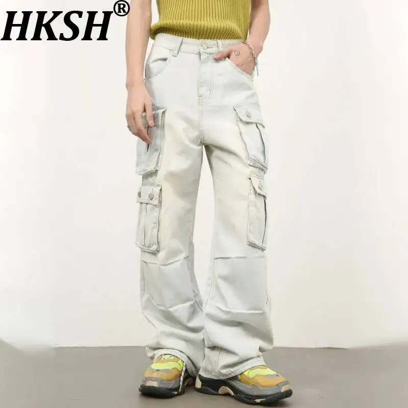 HKSH Spring Summer New Men Tide Denim Pants American Multi-Pocket Jeans Ins Straight Cargo-Pants Casual Trousers Fashion HK24364
HKSH Spring Summer New Men Tide Denim Pants American Multi-Pocket Jeans Ins Straight Cargo-Pants Casual Trousers Fashion HK24364