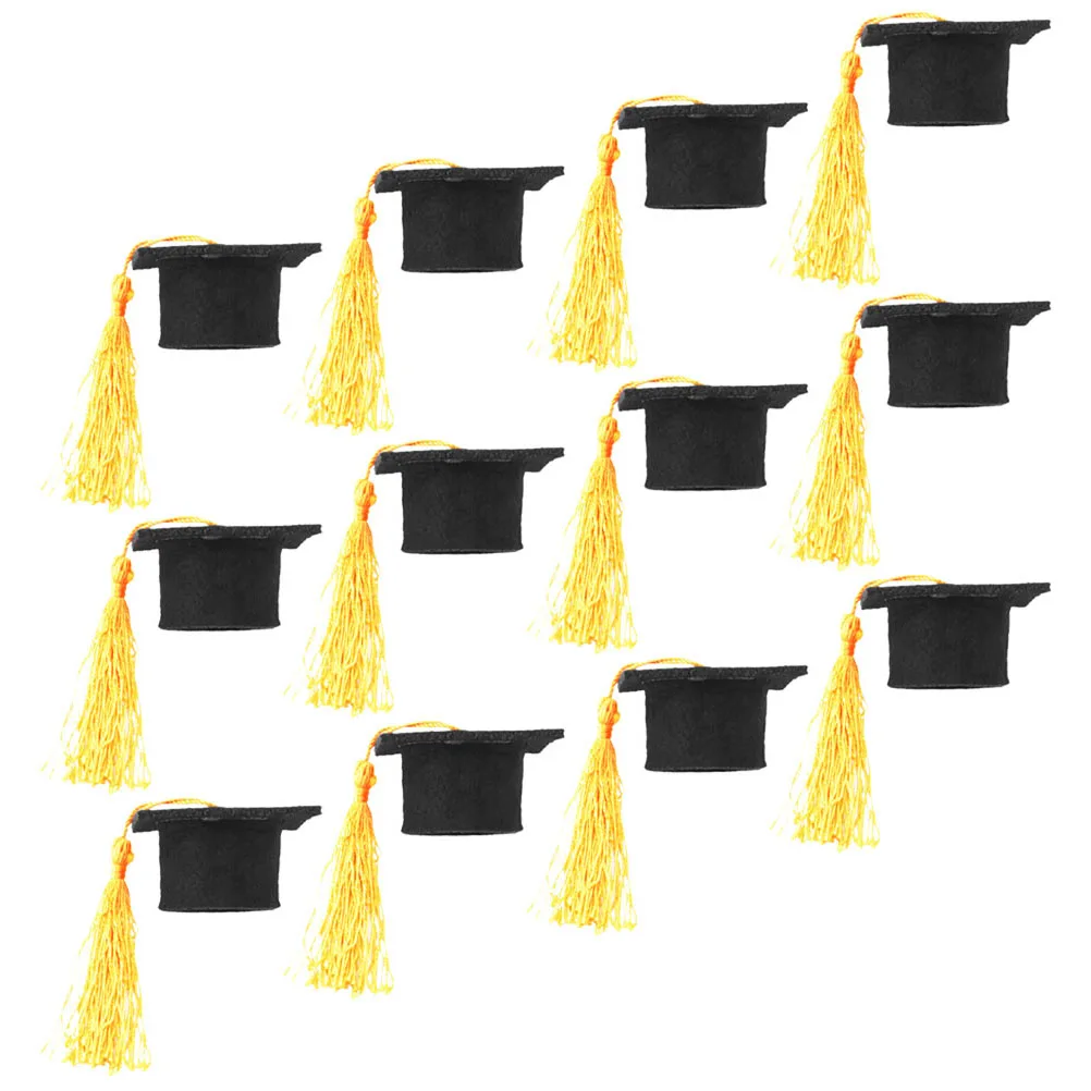 12Pcs Mini Grad Cap Bottle Covers for Wine Bottles Decoration Graduation Party Favors Gathering Event Decorative Ornament Set
12Pcs Mini Grad Cap Bottle Covers for Wine Bottles Decoration Graduation Party Favors Gathering Event Decorative Ornament Set