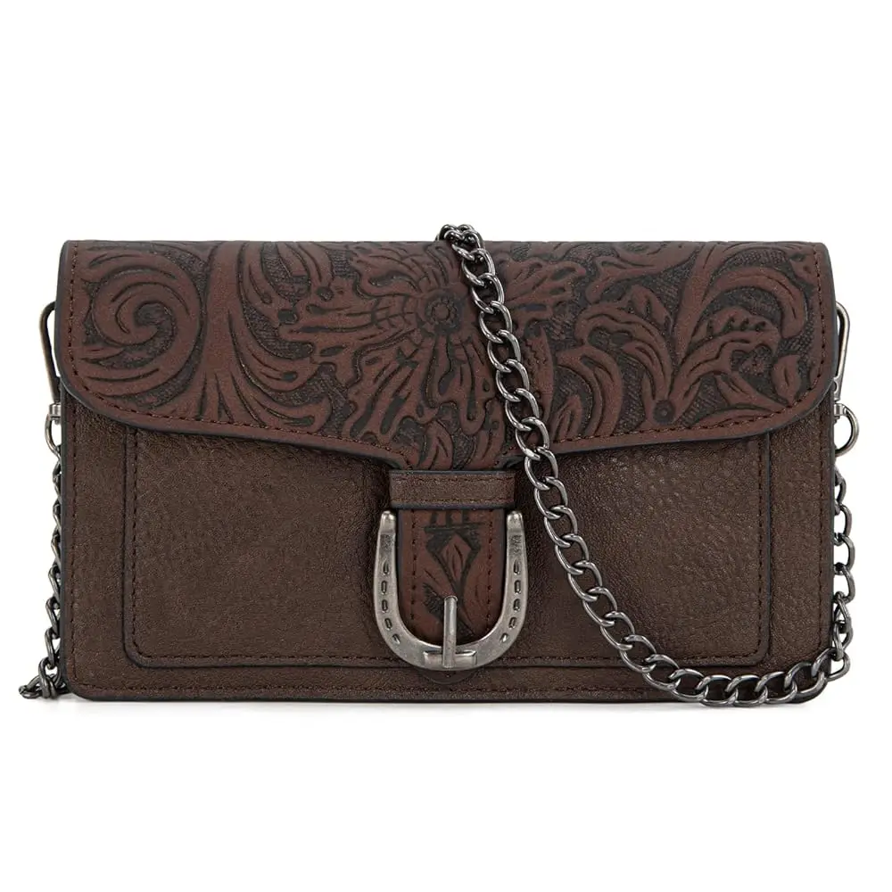 Small Crossbody Purse with Chain Strap Western Designer Clutch and Handbags for Women
Small Crossbody Purse with Chain Strap Western Designer Clutch and Handbags for Women