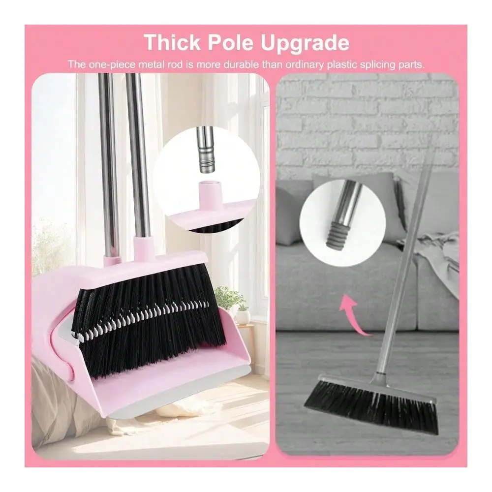 And Dustpan Set 52 Long Adjustable Handle Broom With Dustpan Combo Set With Dust Pan Teeth To Clean Hair For Home Lobby Office
And Dustpan Set 52 Long Adjustable Handle Broom With Dustpan Combo Set With Dust Pan Teeth To Clean Hair For Home Lobby Office