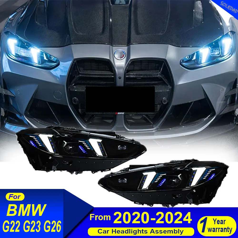 Car Headlight Assembly For BMW 2021-2024 G22 4 Series Modified Fang Headlight LED Two-Color Version Yellow White DRL Front Lamp
Car Headlight Assembly For BMW 2021-2024 G22 4 Series Modified Fang Headlight LED Two-Color Version Yellow White DRL Front Lamp