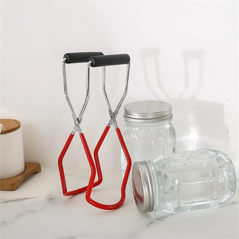 Canning Jar Lifter With Grip Handle Electroplated Iron Can Tongs Clip Heat Resistance Anti-Clip Jar Glass Bottle Holder Kitchen
Canning Jar Lifter With Grip Handle Electroplated Iron Can Tongs Clip Heat Resistance Anti-Clip Jar Glass Bottle Holder Kitchen