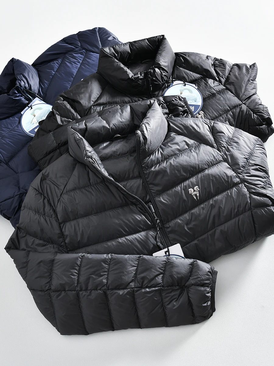 Men's Fashionable Casual down Jacket Pure Color Stand Collar Lightweight Warm Duck down Outerwear for Winter
Men's Fashionable Casual down Jacket Pure Color Stand Collar Lightweight Warm Duck down Outerwear for Winter