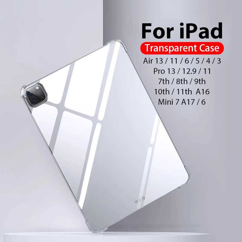 Чехол для iPad Pro 13 11 M4 2025 11 A16 10 9 9 10-го поколения Air 13 11 5 4 M3 M2 Mini 7 6 A17 12 9 Прозрачный чехол Funda
Чехол для iPad Pro 13 11 M4 2025 11 A16 10 9 9 10-го поколения Air 13 11 5 4 M3 M2 Mini 7 6 A17 12 9 Прозрачный чехол Funda