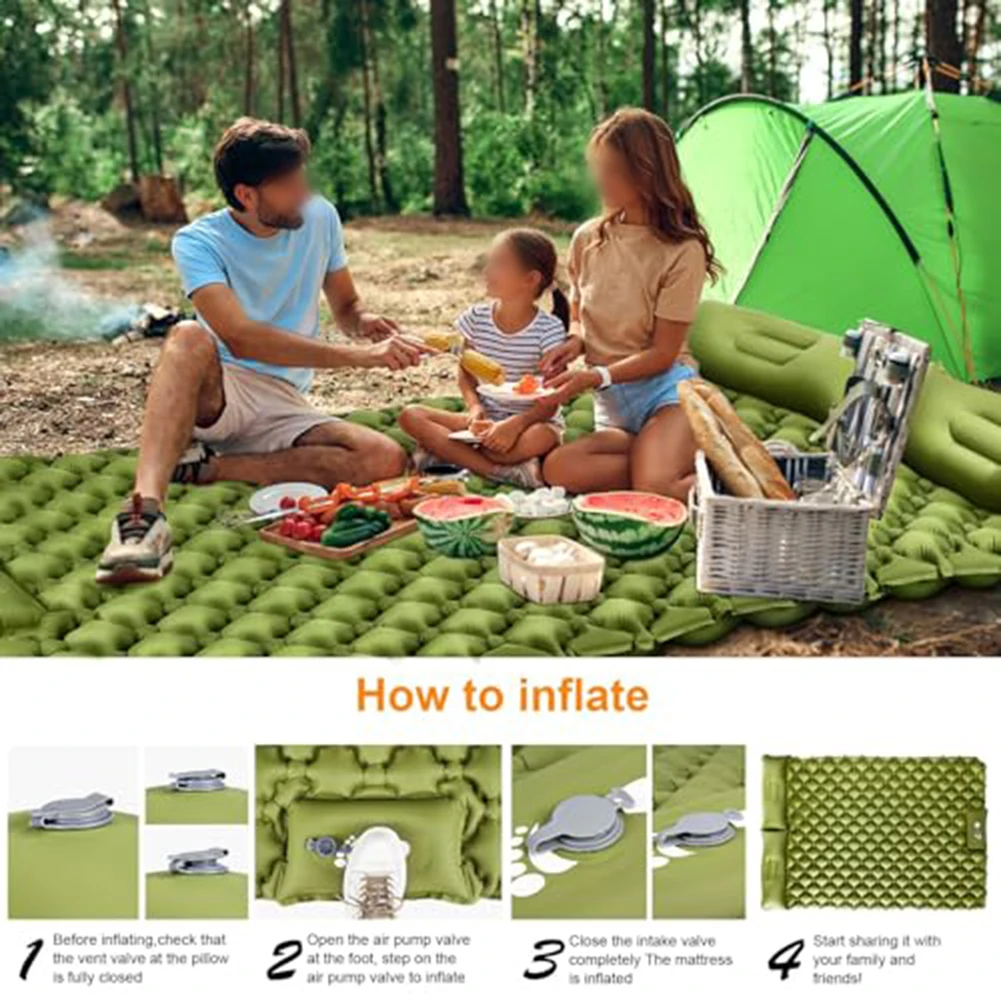 Comfortable Camping Sleeping Pad Pad Double Sleeping Pad Lightweight Sleeping Pad Extra Thick Comfort Hiking Equipment
Comfortable Camping Sleeping Pad Pad Double Sleeping Pad Lightweight Sleeping Pad Extra Thick Comfort Hiking Equipment