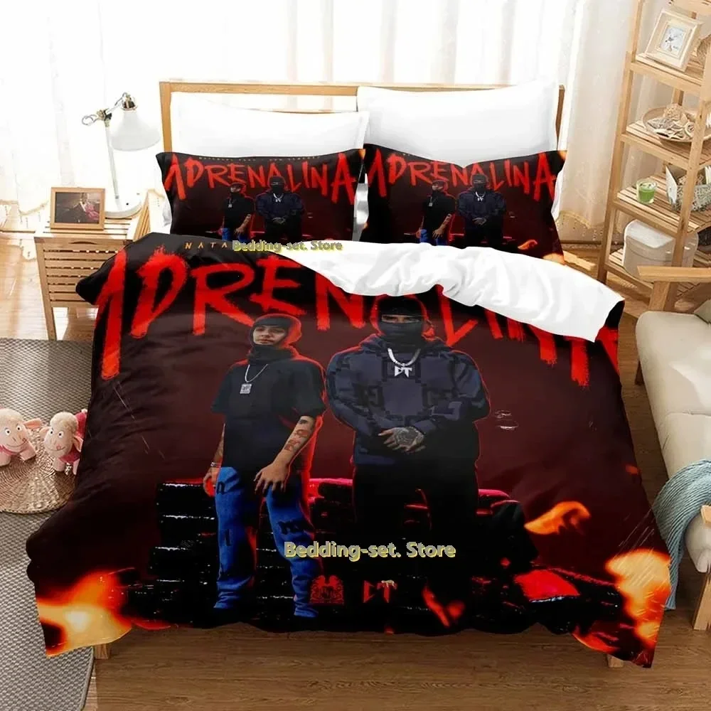 Natanael Cano Bedding Set Single Twin Full Queen King Size Bed Set Adult Kid Bedroom Duvetcover Sets Print Anime Bed Sheet Set
Natanael Cano Bedding Set Single Twin Full Queen King Size Bed Set Adult Kid Bedroom Duvetcover Sets Print Anime Bed Sheet Set