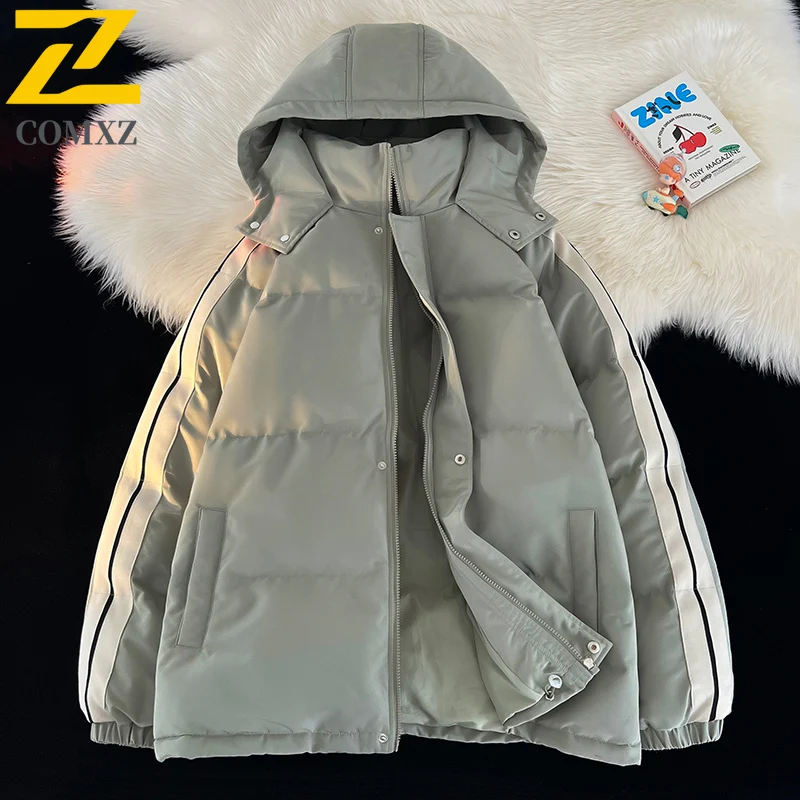 Men Thickened Loose Cotton Jacket Hong Kong Style Winter Warm Oversized Puffer Coat Streetwear Outdoor Casual Sport Outwear
Men Thickened Loose Cotton Jacket Hong Kong Style Winter Warm Oversized Puffer Coat Streetwear Outdoor Casual Sport Outwear
