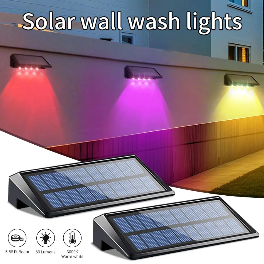 2 Pack Outdoor Solar Light 4LED Solar Wall Washer Light Waterproof Solar Fence Lamp Ambient Light for Yard Garage Fence Patio
2 Pack Outdoor Solar Light 4LED Solar Wall Washer Light Waterproof Solar Fence Lamp Ambient Light for Yard Garage Fence Patio