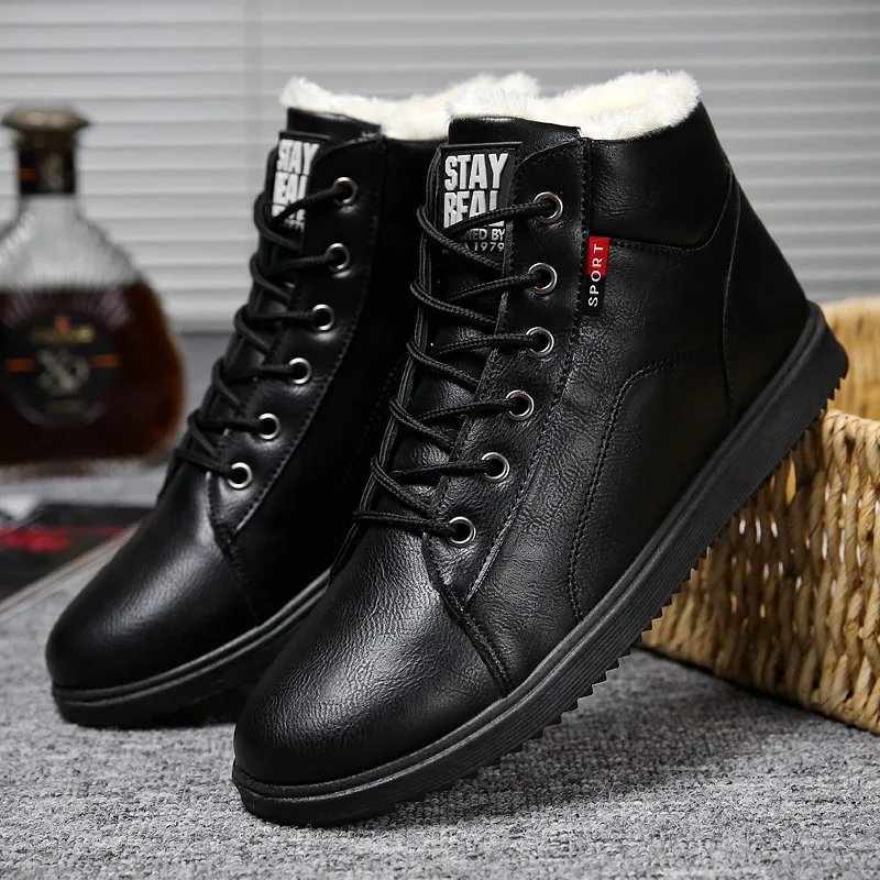 Nice Winter Fur Warm Male Boots For Men Casual Shoes Work Adult Quality Walking Rubber Brand Safety Footwear Sneakers student
Nice Winter Fur Warm Male Boots For Men Casual Shoes Work Adult Quality Walking Rubber Brand Safety Footwear Sneakers student