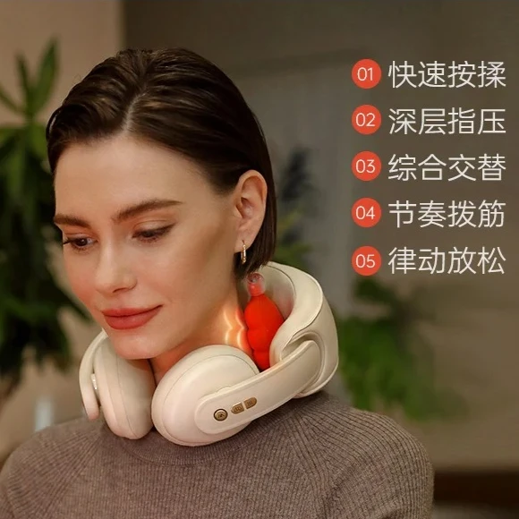 Массажер для шейного отдела позвоночника, разминающий шею, плеч, автоматическое массажное средство для облегчения боли 
Массажер для шейного отдела позвоночника, разминающий шею, плеч, автоматическое массажное средство для облегчения боли