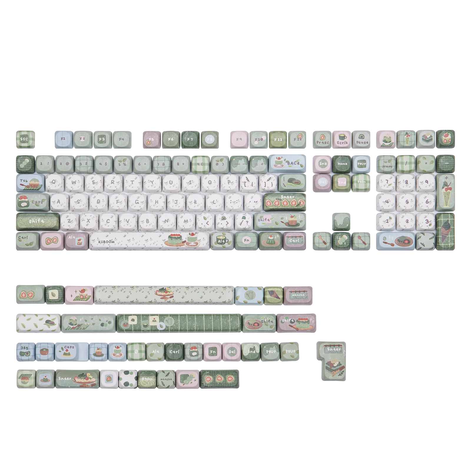 KiiBOOM Sprout Picnic Keycap Set 144 Keys MOA Profile 5-Side Dye-Sublimation PBT for 60%/65%/75%/TKL/Full-sized Gaming Keyboard
KiiBOOM Sprout Picnic Keycap Set 144 Keys MOA Profile 5-Side Dye-Sublimation PBT for 60%/65%/75%/TKL/Full-sized Gaming Keyboard