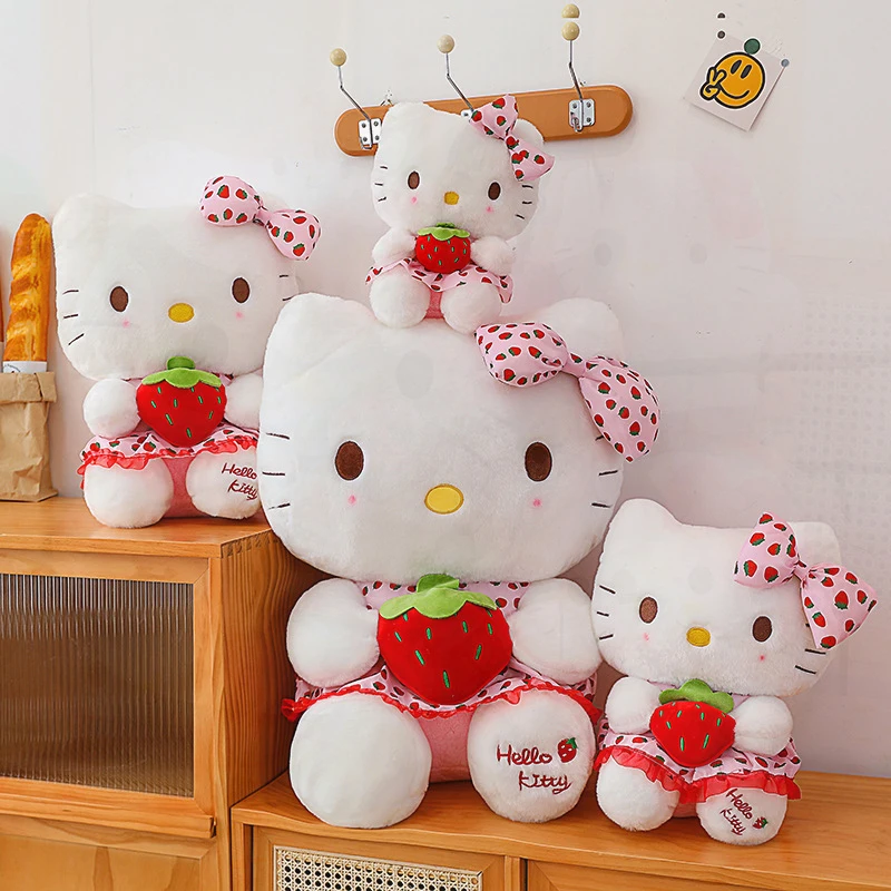 Sanrio Cute Soft Strawberry KT Cat Plush Toy for Kids Birthday Gift Ideal Childrens Stuffed Animal Present for Gift Exchange
Sanrio Cute Soft Strawberry KT Cat Plush Toy for Kids Birthday Gift Ideal Childrens Stuffed Animal Present for Gift Exchange