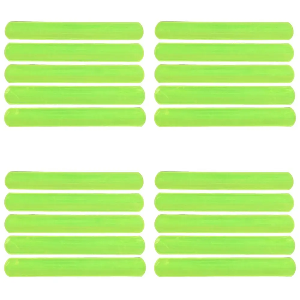 20Pcs Warning Reflective Safety Wrist Strap Green 22/30cm Reflective Snap Ring Funny Creative Reflective Slap Bracelet Gift
20Pcs Warning Reflective Safety Wrist Strap Green 22/30cm Reflective Snap Ring Funny Creative Reflective Slap Bracelet Gift