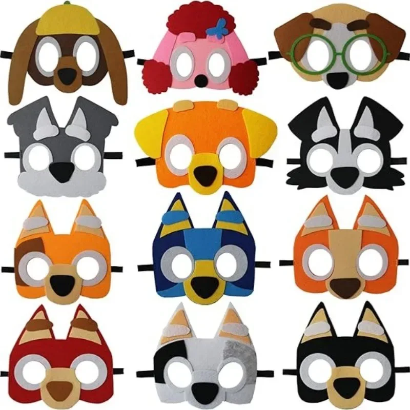 Halloween Bluey Felt Mask Dog Themed Holiday Party Decoration Non-woven Eye Mask Party Decoration Supplies
Halloween Bluey Felt Mask Dog Themed Holiday Party Decoration Non-woven Eye Mask Party Decoration Supplies