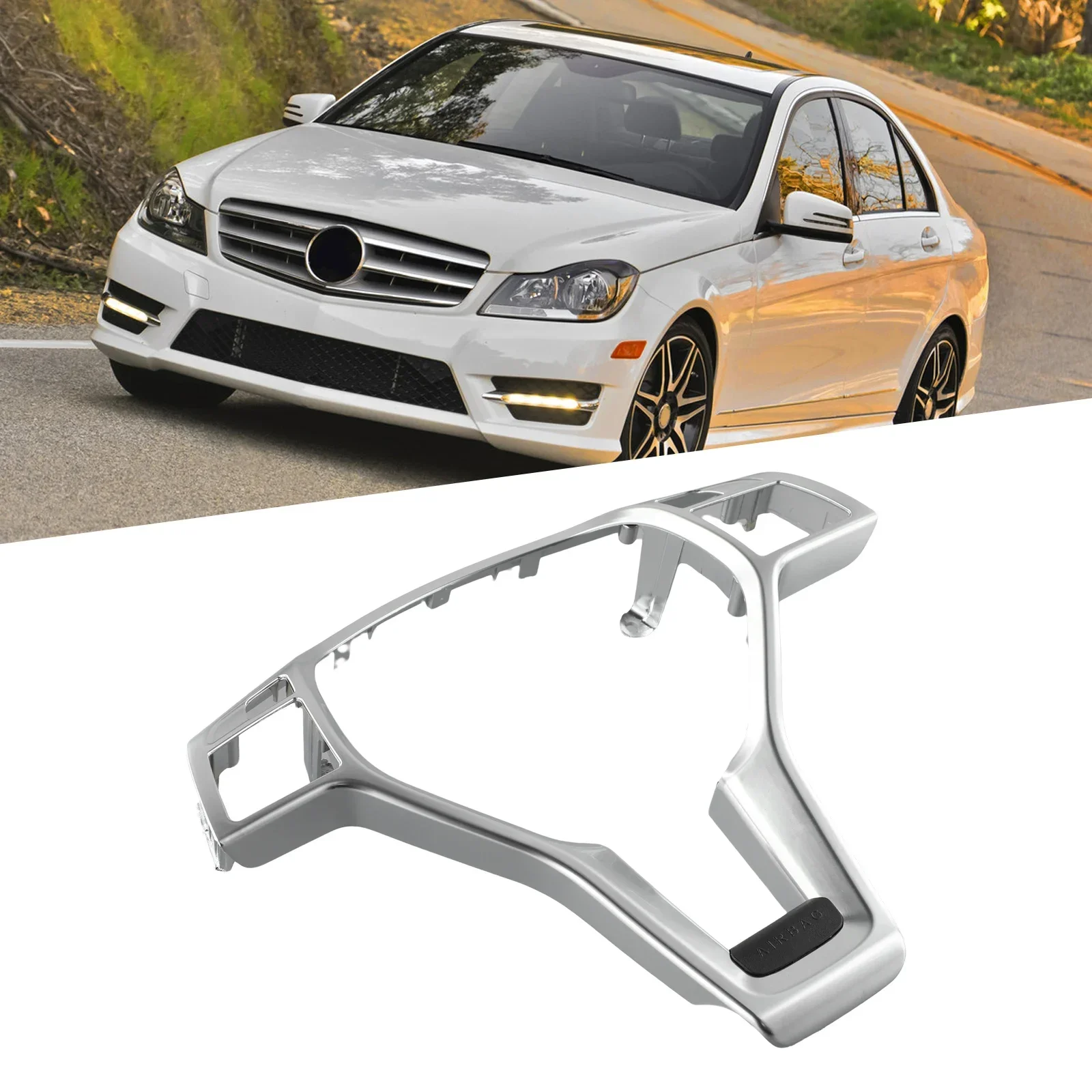 High Quality Practical To Use Brand New Steering Wheel Silver 2012-14 For Benz ABS Plastic For Mercedes Trim Cover
High Quality Practical To Use Brand New Steering Wheel Silver 2012-14 For Benz ABS Plastic For Mercedes Trim Cover