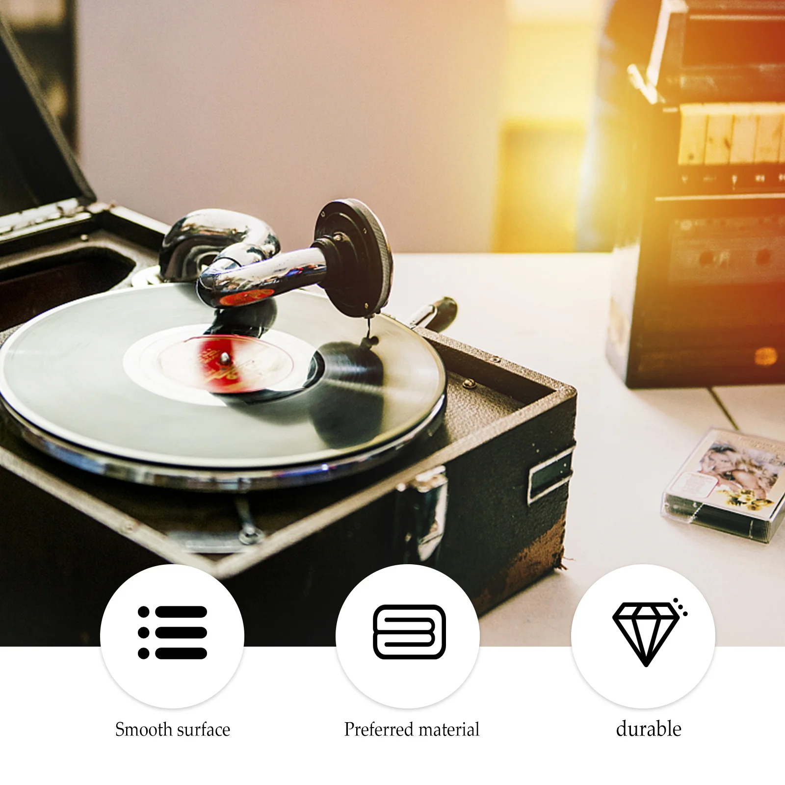 2 PCS Phonograph Replacement Band Black Rubber Drive Belt Manual Turntable Belts Flat
2 PCS Phonograph Replacement Band Black Rubber Drive Belt Manual Turntable Belts Flat