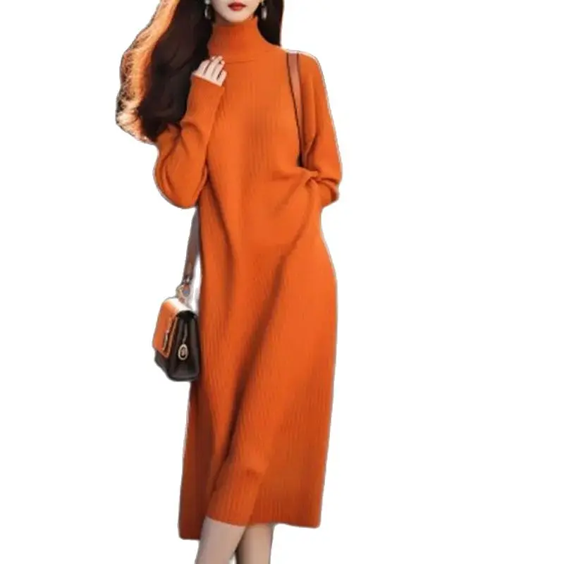 2024 Autumn Winter New Korean Long Turtleneck Sweater Knitted Dress ,For Women Clothing, Long Sleeve Jersey Dress Vestidos WI183
2024 Autumn Winter New Korean Long Turtleneck Sweater Knitted Dress ,For Women Clothing, Long Sleeve Jersey Dress Vestidos WI183