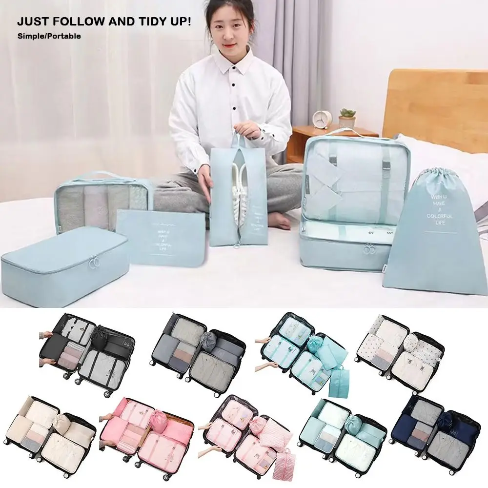 7PCS/SET Multi-color Travel Storage Bag DIY Shoes Packing Clothes Sorting Organizer Large Capacity Suitcase Storage Bag Luggage
7PCS/SET Multi-color Travel Storage Bag DIY Shoes Packing Clothes Sorting Organizer Large Capacity Suitcase Storage Bag Luggage