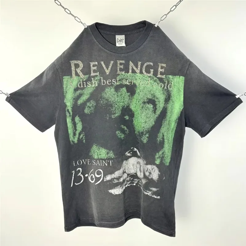 SAINT OF MICHAEL Fashion Best Quality Streetwear Vintage Printed Clothing Casual Tops Loose Oversize Tee T Shirt For Men Unisex
SAINT OF MICHAEL Fashion Best Quality Streetwear Vintage Printed Clothing Casual Tops Loose Oversize Tee T Shirt For Men Unisex