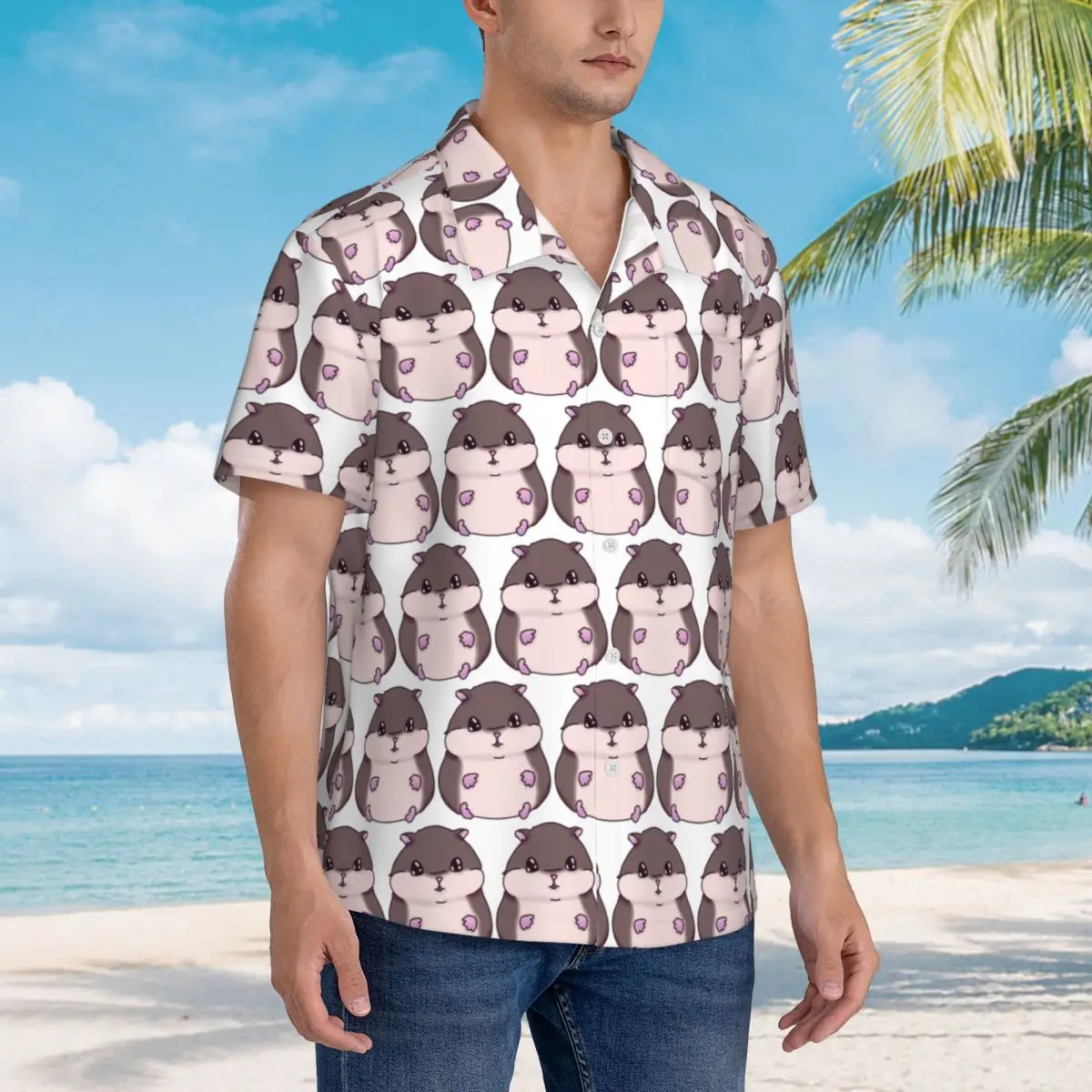 Cute Hamster Hawaiian Shirts Fashion Men Short Sleeve Shirt for Summer Beach Men's Lapel Tops
Cute Hamster Hawaiian Shirts Fashion Men Short Sleeve Shirt for Summer Beach Men's Lapel Tops