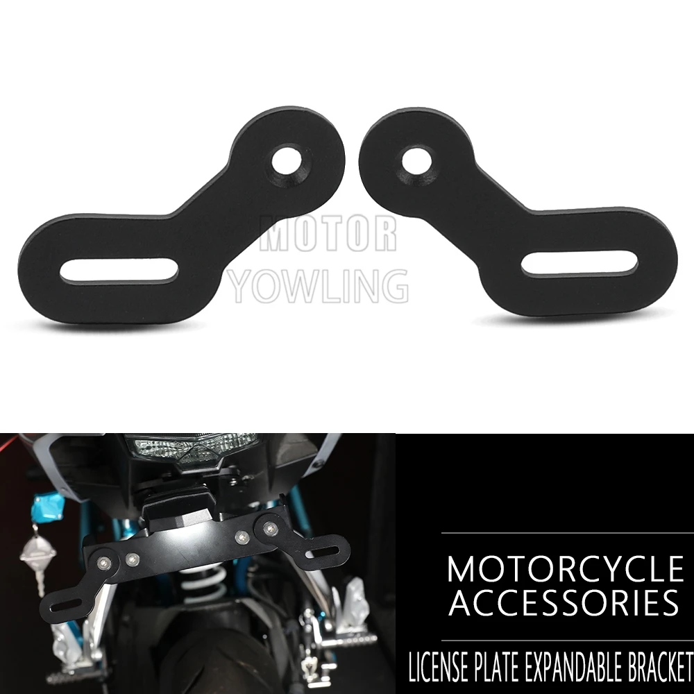 Universal For Motorcycle Accessories Rear License Plate Adjustable Extension Bracket High-quality Aluminum Rear License bracket
Universal For Motorcycle Accessories Rear License Plate Adjustable Extension Bracket High-quality Aluminum Rear License bracket