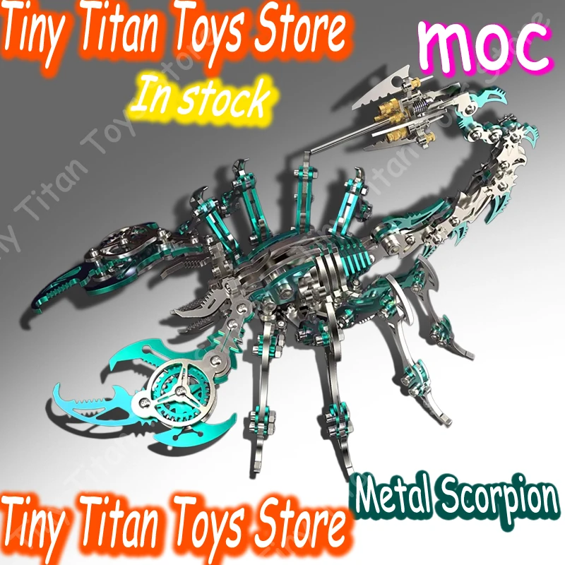 3D Metal Scorpion Building Blocks Stainless Steel Mechanical Assembly Model High Difficulty DIY Adult Hobbyists Collection Gift
3D Metal Scorpion Building Blocks Stainless Steel Mechanical Assembly Model High Difficulty DIY Adult Hobbyists Collection Gift