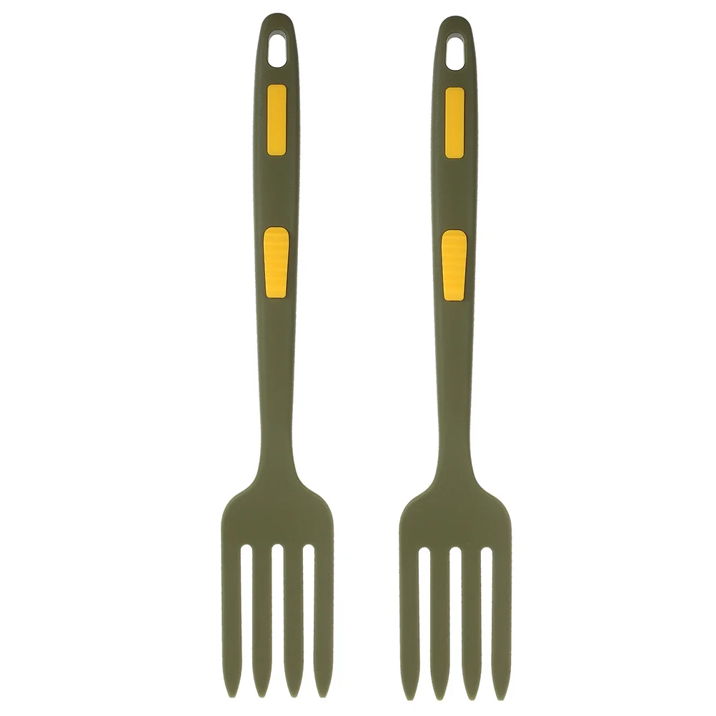2Pcs Kitchen Silicone Forks Multi-Function Reusable Dinner Forks Smooth Edges Dishwasher Safe for Home Restaurant Hotel Portable
2Pcs Kitchen Silicone Forks Multi-Function Reusable Dinner Forks Smooth Edges Dishwasher Safe for Home Restaurant Hotel Portable