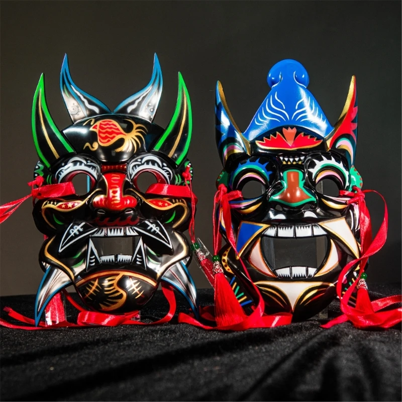 Traditional Hand Painted Nuo Operas Mask Party Cosplay Costume Accessories Performance Stage Masquerade Mask for Men Women
Traditional Hand Painted Nuo Operas Mask Party Cosplay Costume Accessories Performance Stage Masquerade Mask for Men Women