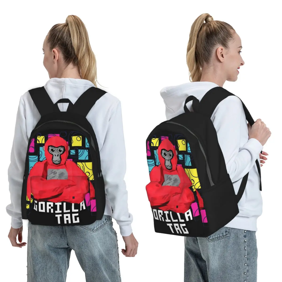 Gorilla Tag Cools Red Backpack Student BookBag Kids School Bag Laptop Shoulder Bags for Men Women
Gorilla Tag Cools Red Backpack Student BookBag Kids School Bag Laptop Shoulder Bags for Men Women