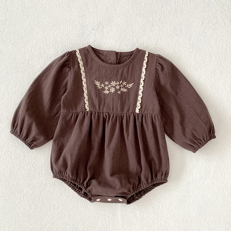 2025 Autumn Ins Girl Infant Embroidery Flower Puff Short Sleeve Bodysuit Fashion Newborn Cotton Onesie Baby Casual Clothes
2025 Autumn Ins Girl Infant Embroidery Flower Puff Short Sleeve Bodysuit Fashion Newborn Cotton Onesie Baby Casual Clothes