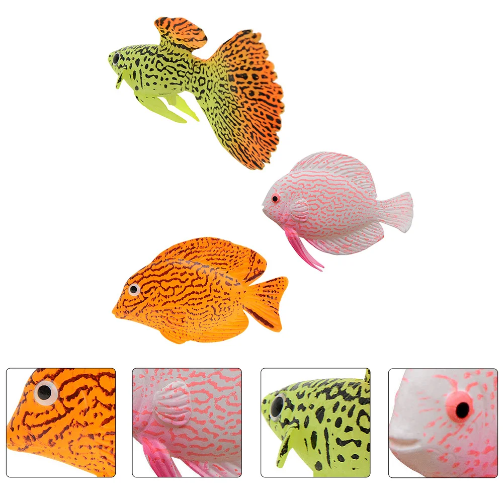 3pcs Simulation Tropical Mini Lifelike Aquarium Decoration Premium Silicone Fake For Fish Tank Artificial Floating Fish Pet
3pcs Simulation Tropical Mini Lifelike Aquarium Decoration Premium Silicone Fake For Fish Tank Artificial Floating Fish Pet