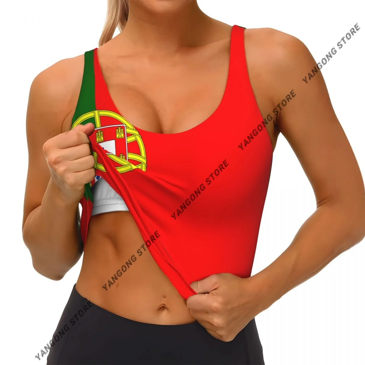Yoga Vest Women Gym Sports Crop Tops Flag Of Portugal Streetwear Workout Breathable Tank Top Female
Yoga Vest Women Gym Sports Crop Tops Flag Of Portugal Streetwear Workout Breathable Tank Top Female