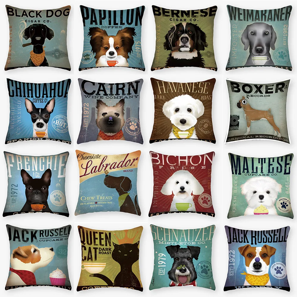 Cartoon Cat Animal Pillow Covers Funny Dog Cotton Linen Pillowcase for Pillows Sofa Bed Bedroom Decoration Luxury Pillow Case
Cartoon Cat Animal Pillow Covers Funny Dog Cotton Linen Pillowcase for Pillows Sofa Bed Bedroom Decoration Luxury Pillow Case