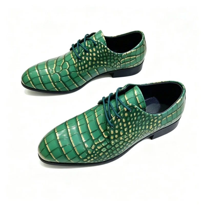 Men's Snakeskin Grain Leather Lace-Up Wedding Party Shoes Mens Dress Business Office Oxfords Flats EUR Size 40-50
Men's Snakeskin Grain Leather Lace-Up Wedding Party Shoes Mens Dress Business Office Oxfords Flats EUR Size 40-50
