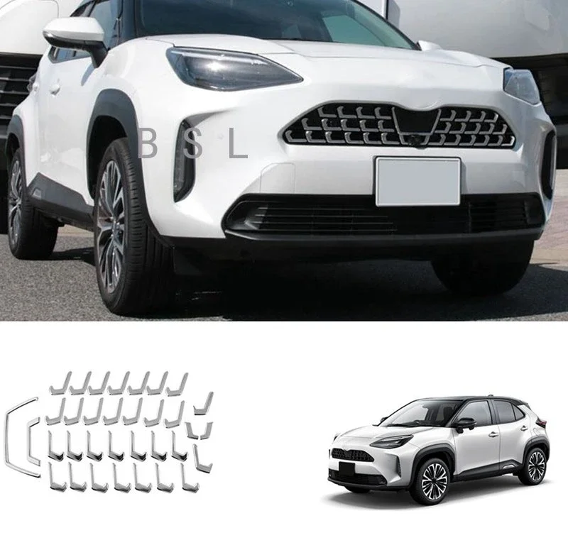 Для Toyota Yaris Cross 2020 2021 2022 Хромированная передняя Центральная решетка радиатора отделка 34 шт.
Для Toyota Yaris Cross 2020 2021 2022 Хромированная передняя Центральная решетка радиатора отделка 34 шт.