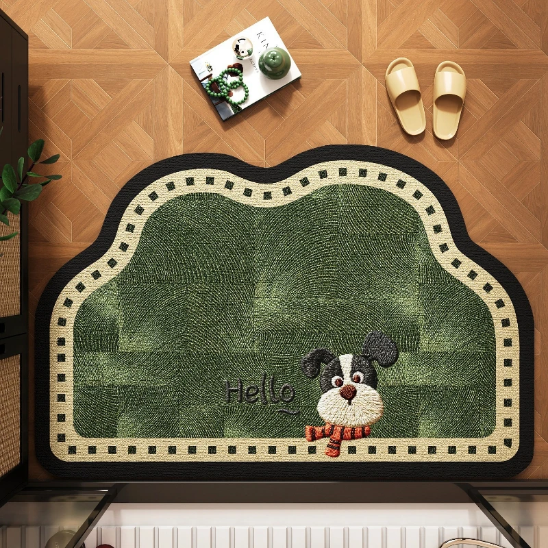 Bathroom Carpet Diatomite Absorbent Non-slip Floor Mat Green Cartoon Puppy Rug Toilet Area Rugs Quick-drying Home Decor Carpets
Bathroom Carpet Diatomite Absorbent Non-slip Floor Mat Green Cartoon Puppy Rug Toilet Area Rugs Quick-drying Home Decor Carpets