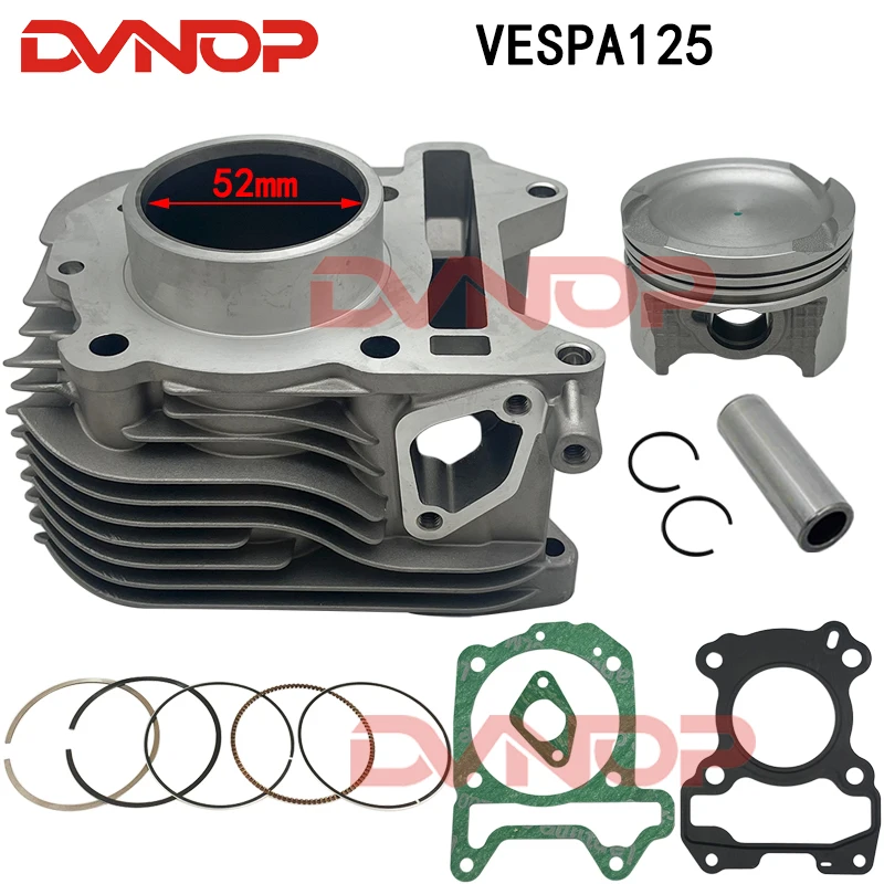 Комплект цилиндров 52 мм для мотоциклов Vespa Sprint Primavera S 125, LX, LXV125 4T, Liberty 125 IE 3V, Motoblock
Комплект цилиндров 52 мм для мотоциклов Vespa Sprint Primavera S 125, LX, LXV125 4T, Liberty 125 IE 3V, Motoblock